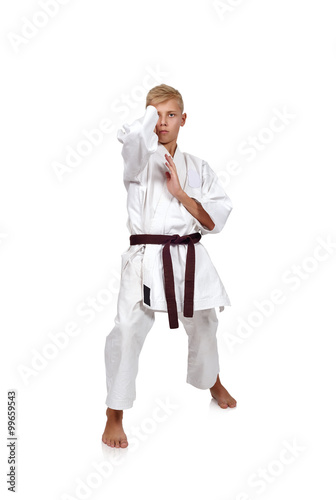 young karate boy