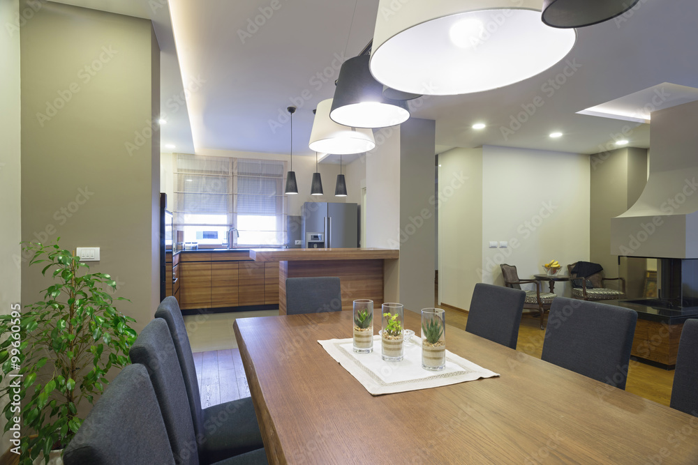 Fototapeta premium Apartment interior - dining area