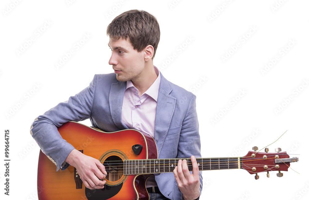 Obraz premium Guitar player isolated