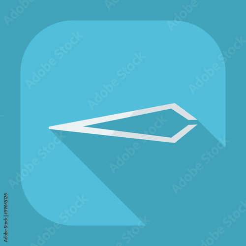 Flat modern design with shadow icons tweezers