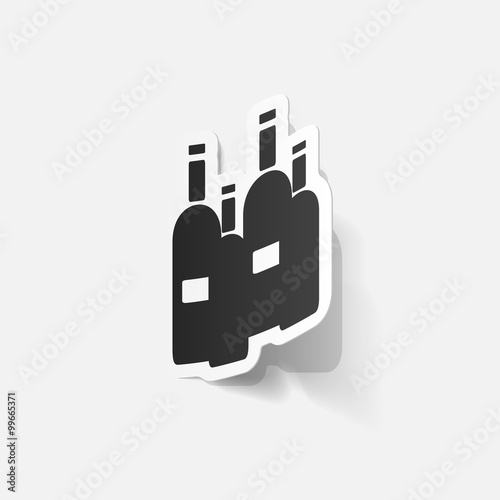 paper sticker: wine bottles