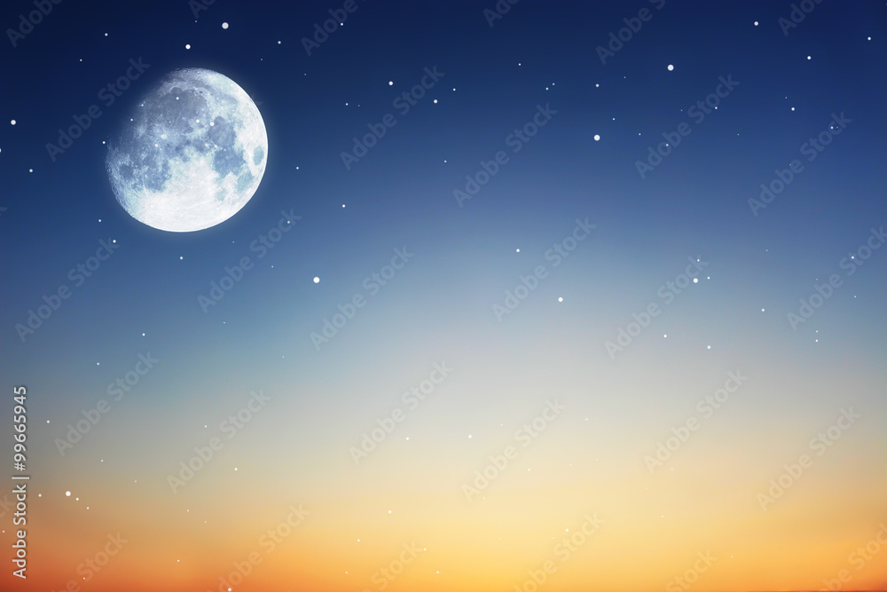 moon with sky background