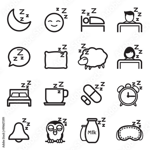 Sleep  icons