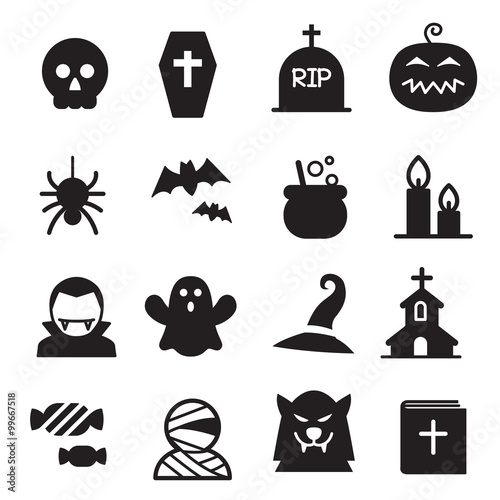 Halloween icon set