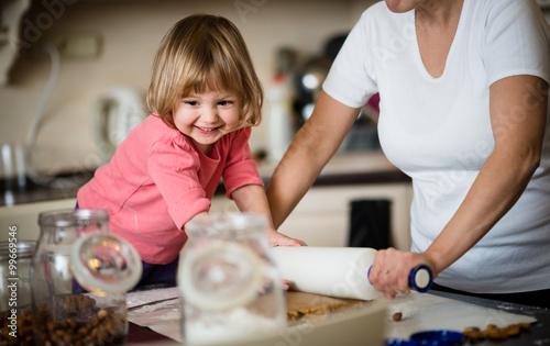 Baking together