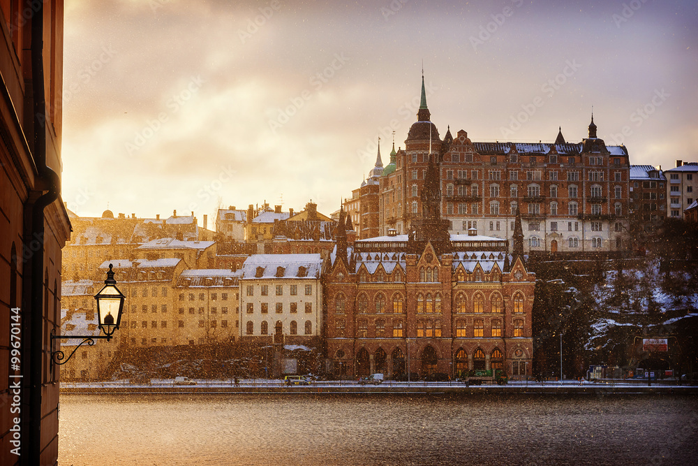 winter morning in Stockholm, Sweden