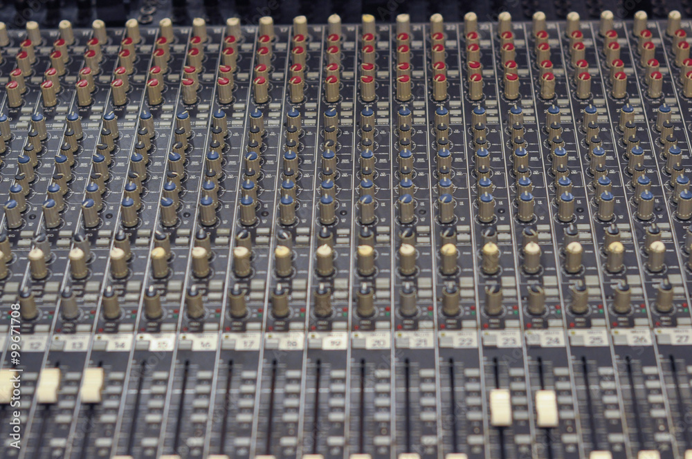 Obraz premium Mixer soundboard