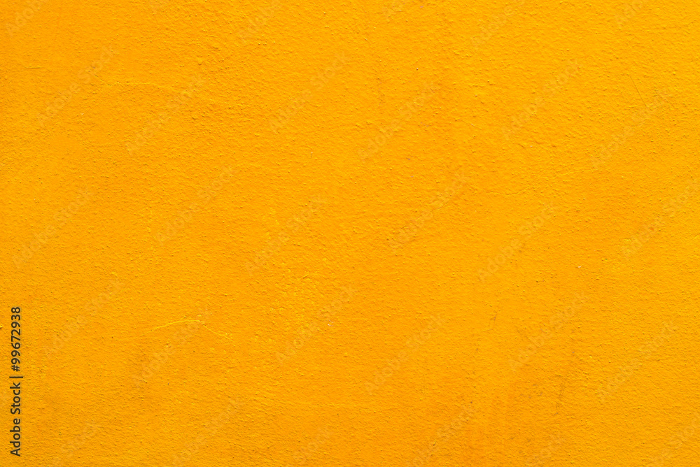Obraz premium Concrete wall old yellow color for texture background.