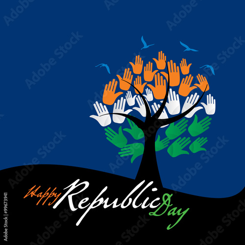 creative republic day concept vector 
