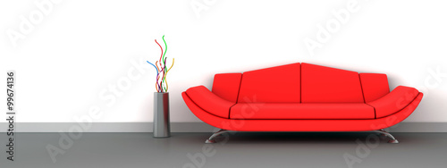 red sofa photo