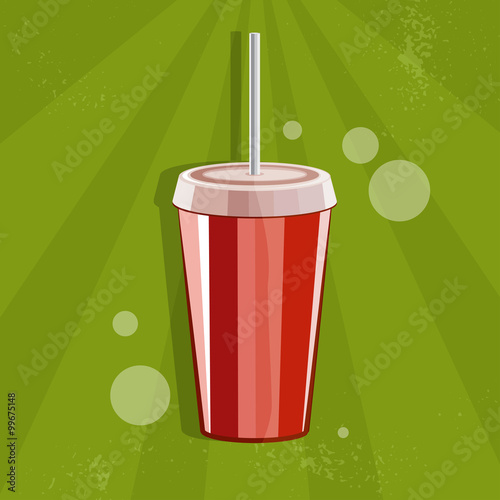 fast food vector illustration with cola