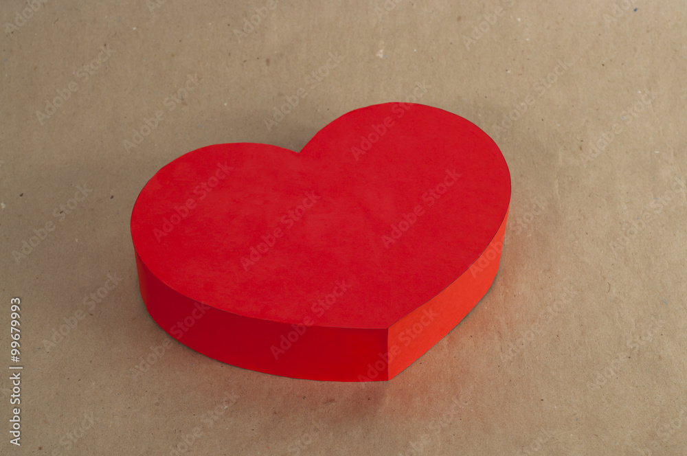 Fototapeta premium Heart on a paper background