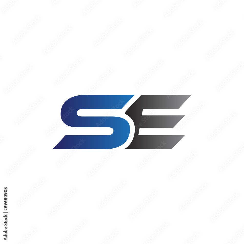Simple Modern letters Initial Logo se