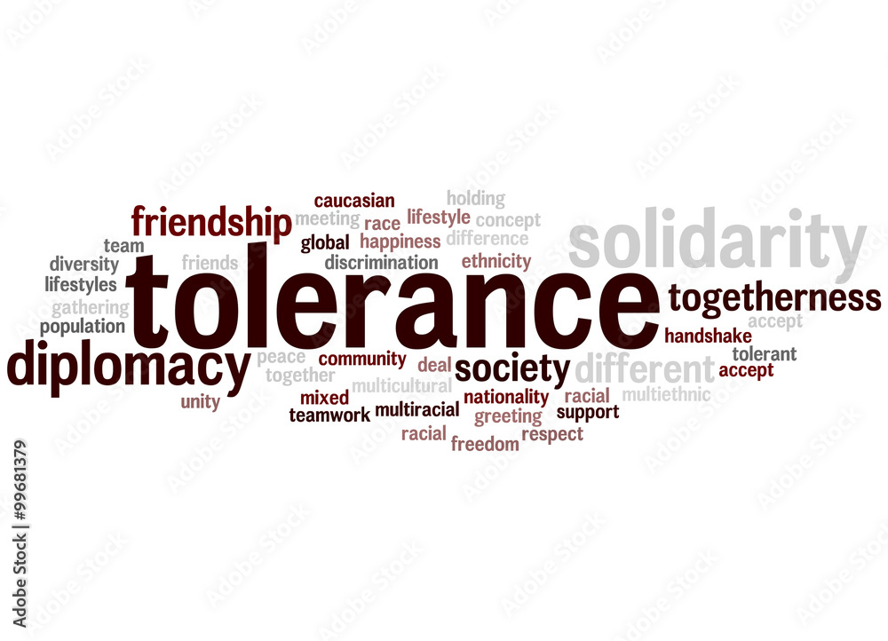Tolerance word cloud concept 2 Tolerance word cloud concept 2