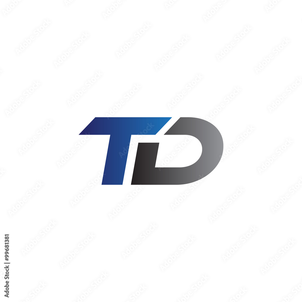 Simple Modern letters Initial Logo td Simple Modern letters Initial Logo td