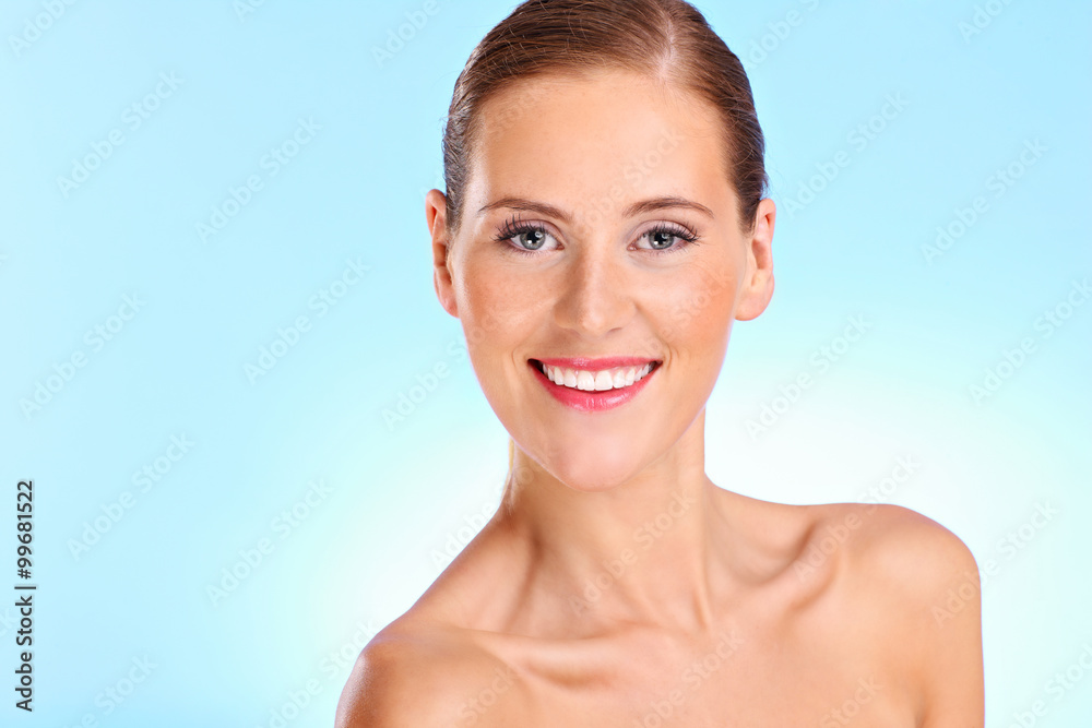 Happy naked woman Happy naked woman
