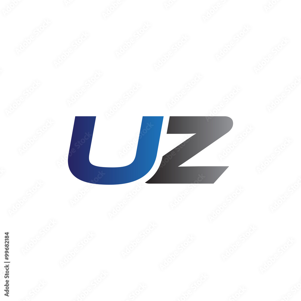 Simple Modern letters Initial Logo uz Simple Modern letters Initial Logo uz