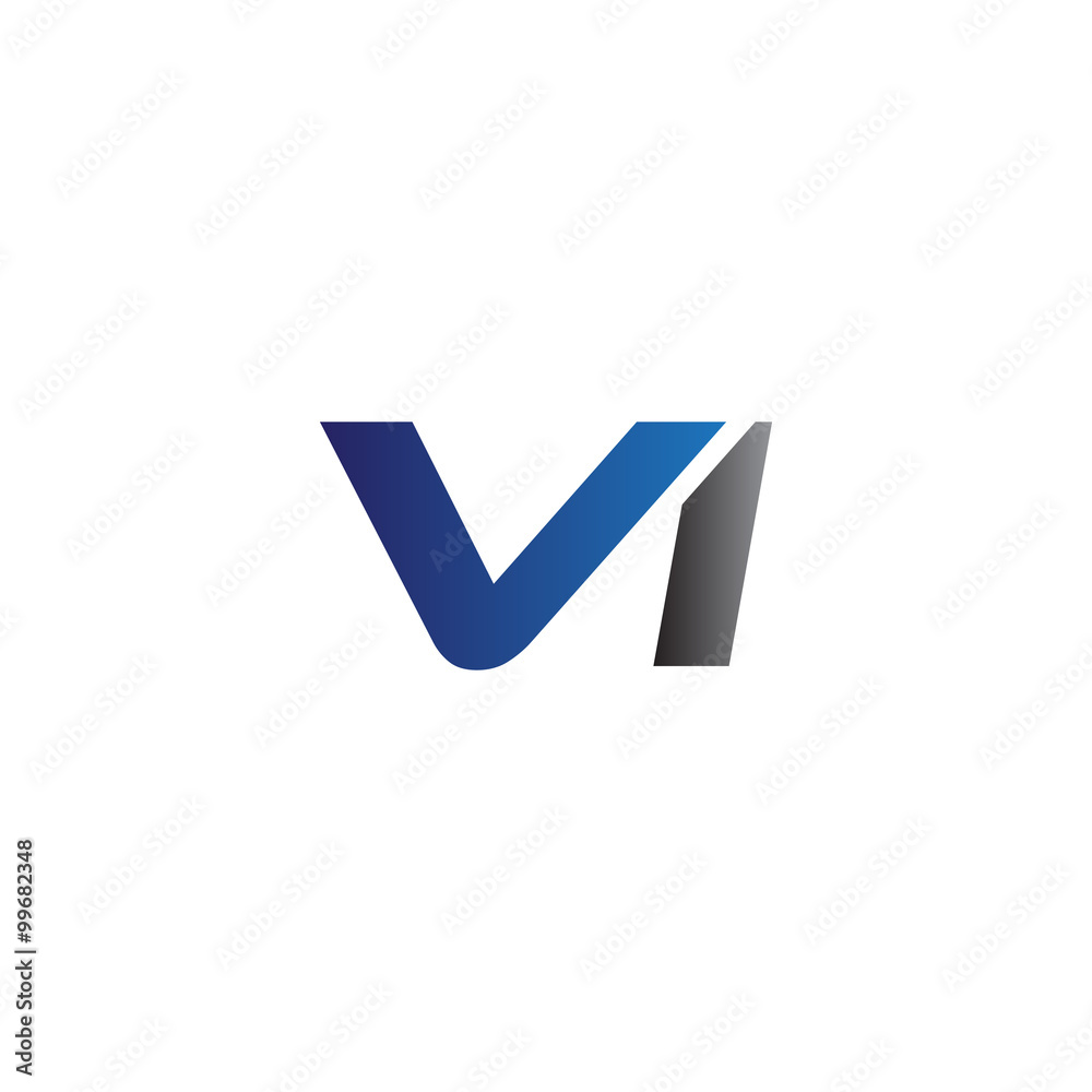 Simple Modern letters Initial Logo vi Simple Modern letters Initial Logo vi