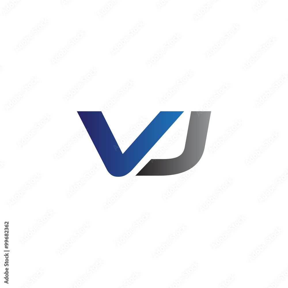 Simple Modern letters Initial Logo vj Simple Modern letters Initial Logo vj