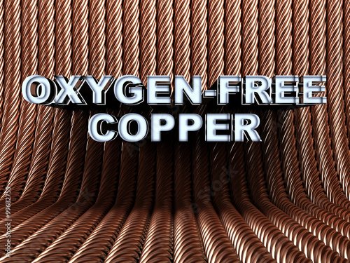 Oxygen-free copper with cable photo