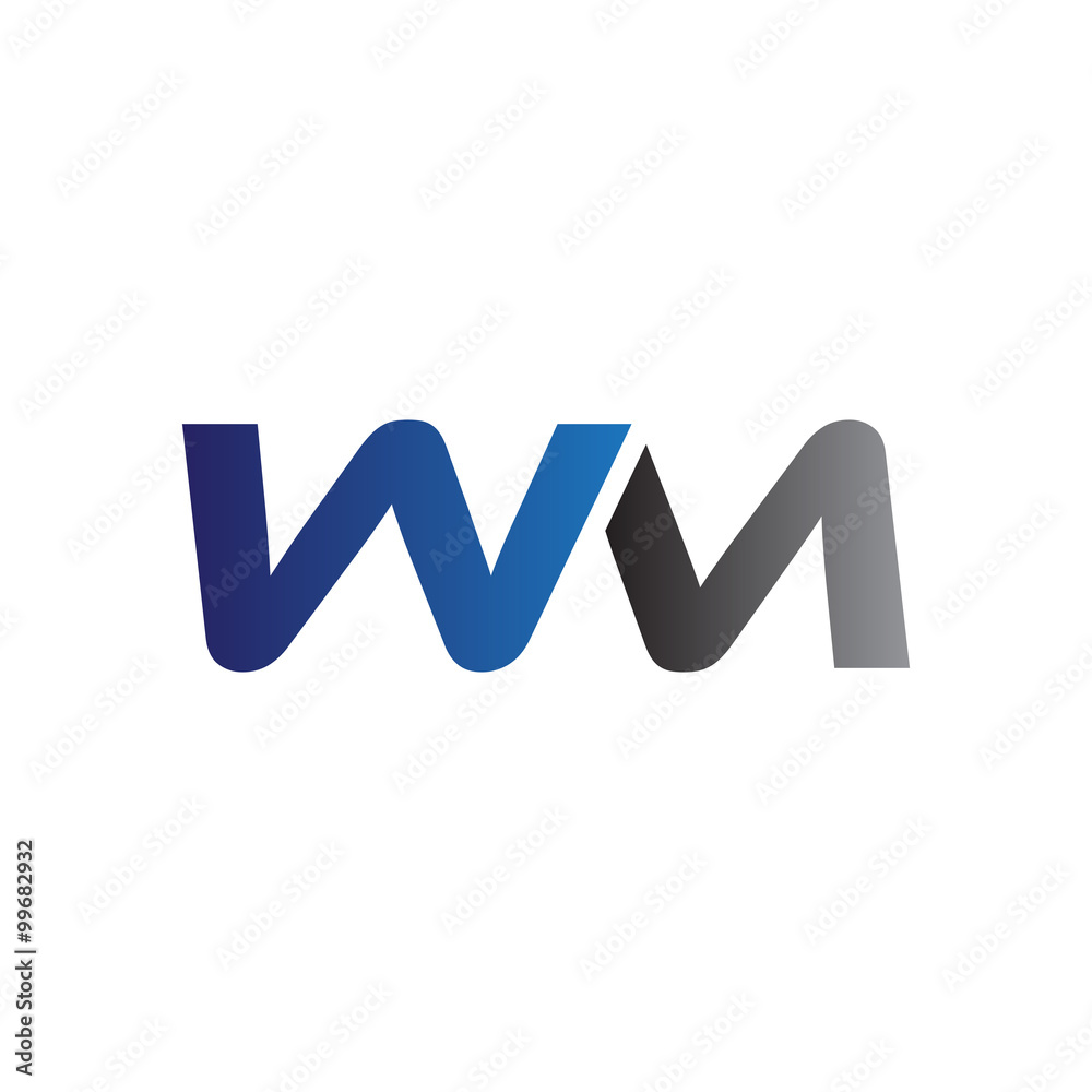 Simple Modern letters Initial Logo wm Simple Modern letters Initial Logo wm