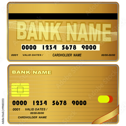 Templates of credit cards design.