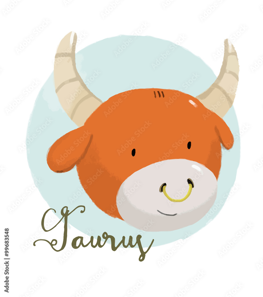 Nice taurus horoscope sign Adobe Stock