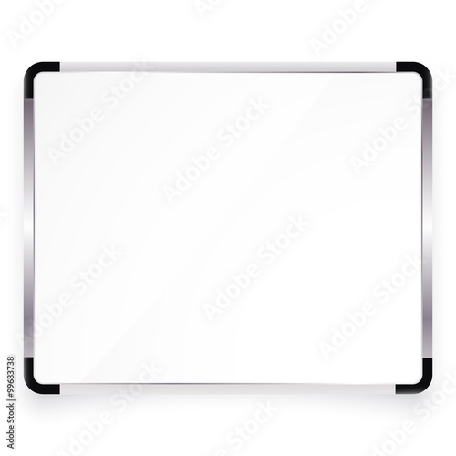 Vector illustration of office white board with place for your te