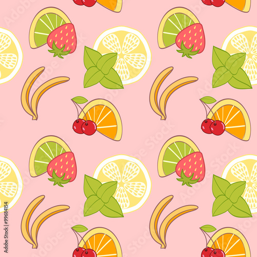 seamless pattern from fruit