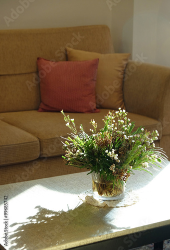Light and shadow in living room