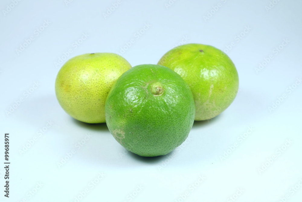 three lemon on white background three lemon on white background