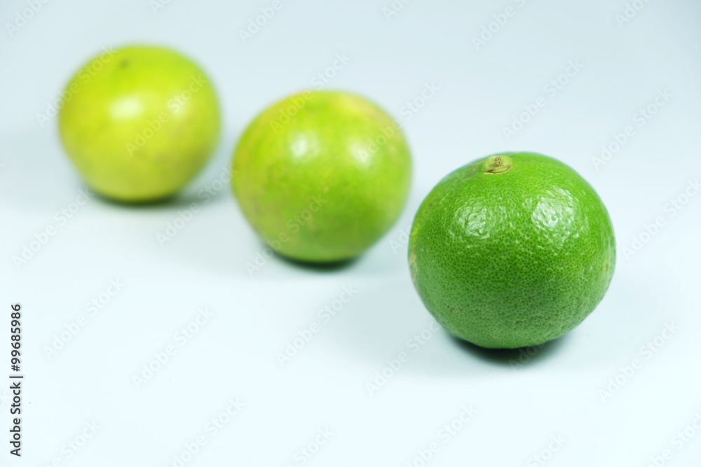 three lemon on white background three lemon on white background