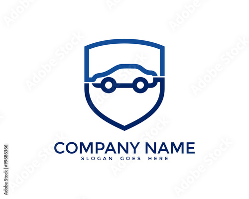 Automotive Car Insurance Logo Design Template
