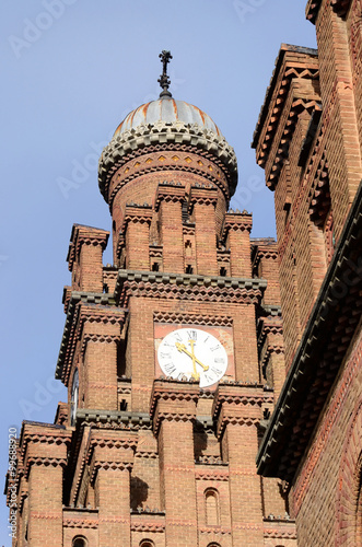 Psalmist’s school tower with clock, Chernivtsi,Ukraine