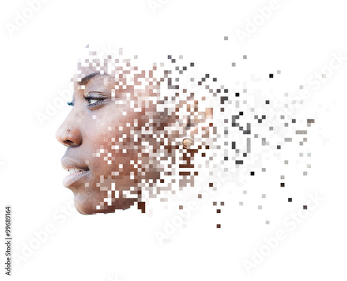 Double exposure portrait