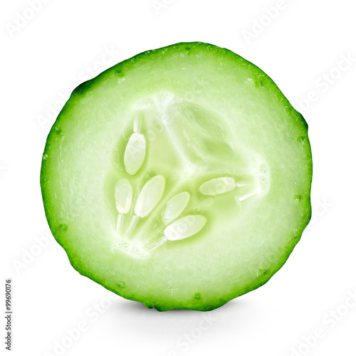 Cucumber slice closeup