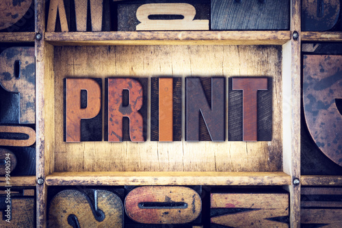 Print Concept Letterpress Type
