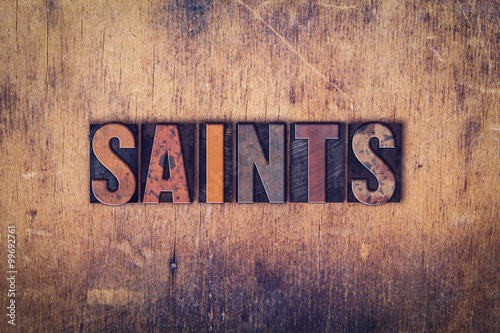 Saints Concept Wooden Letterpress Type