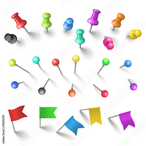 Push pins set