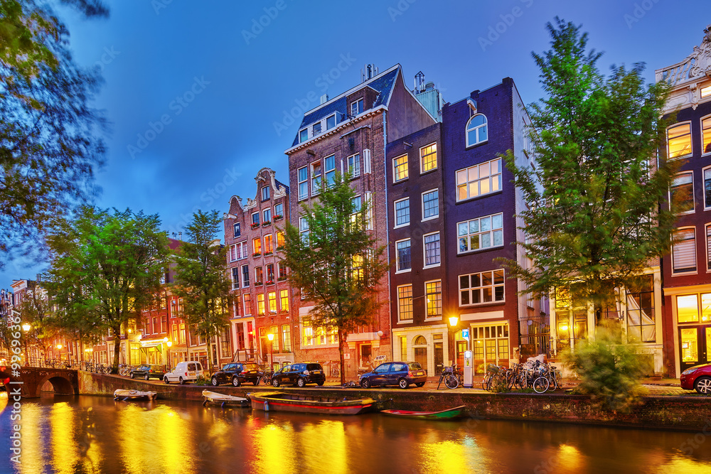 AMSTERDAM, NETHERLANDS-SEPTEMBER 15, 2015:Beautiful Amsterdam ci