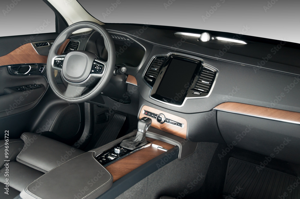 Dark luxury car Interior Dark luxury car Interior