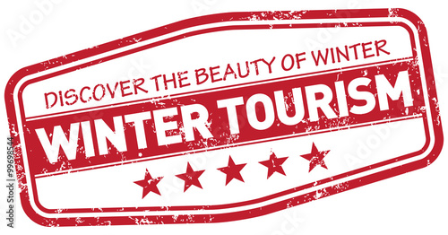 winter tourism stamp