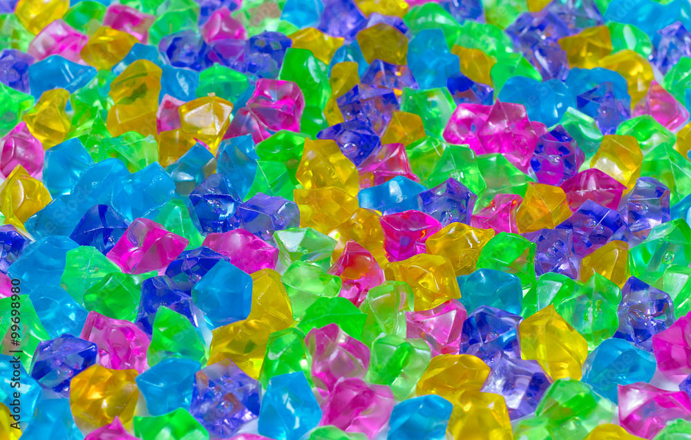 Closeup decorative crystals background Closeup decorative crystals background