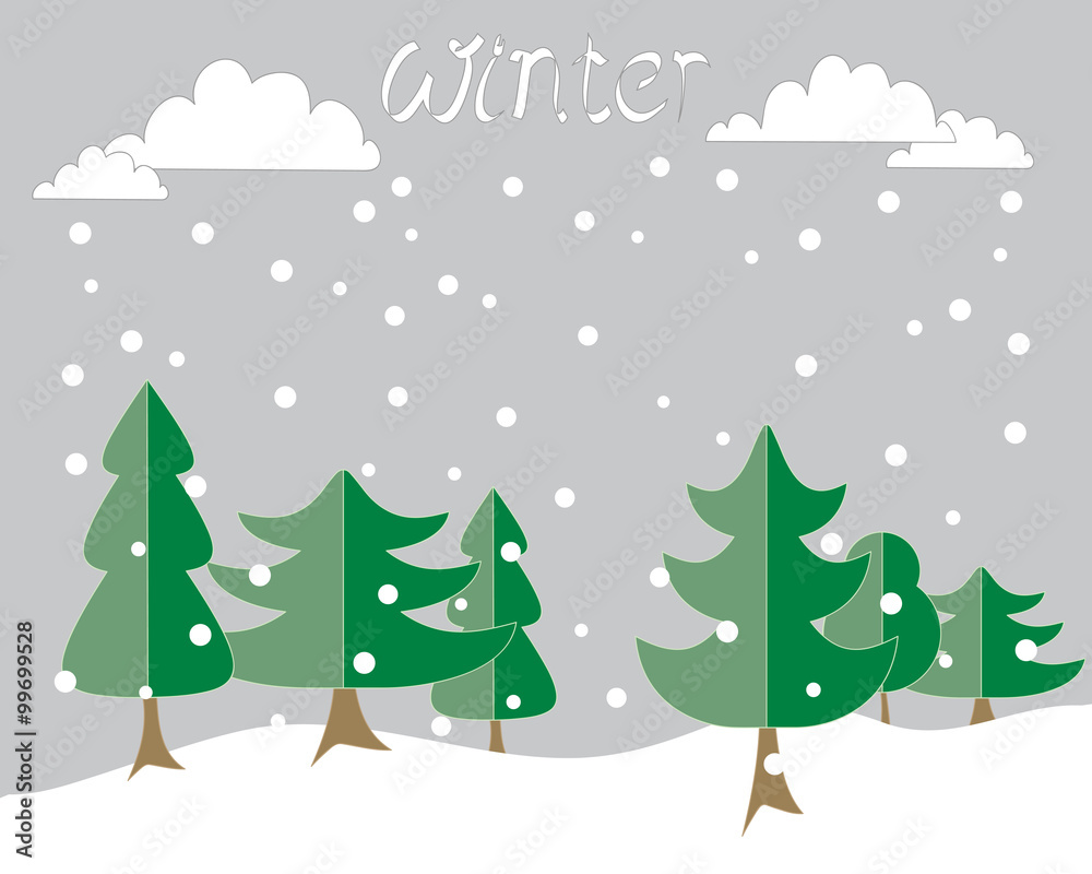 Fototapeta premium winter background
