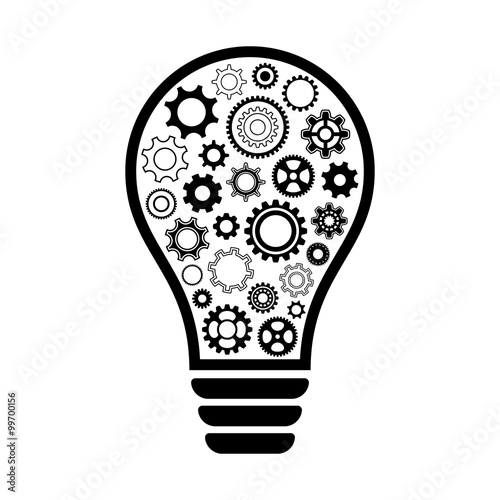 Light bulb with gear wheels