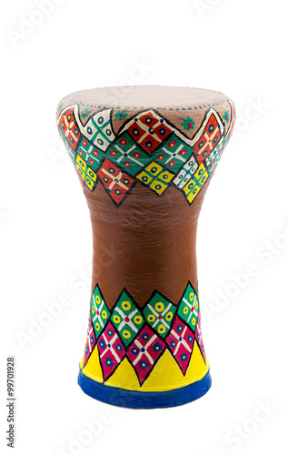 The goblet drum (also chalice drum, tarabuka, darbuka, debuka) photo