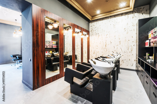 Interior of luxury beauty salon