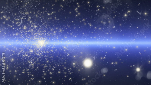爆発する流れ星