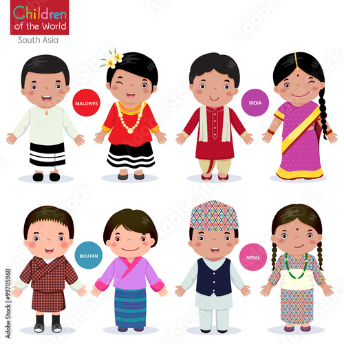 Children of the world (Maldives, India, Bhutan and Nepal)