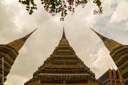 Wat Pho, The ancient temple in Bangkok Thailand.